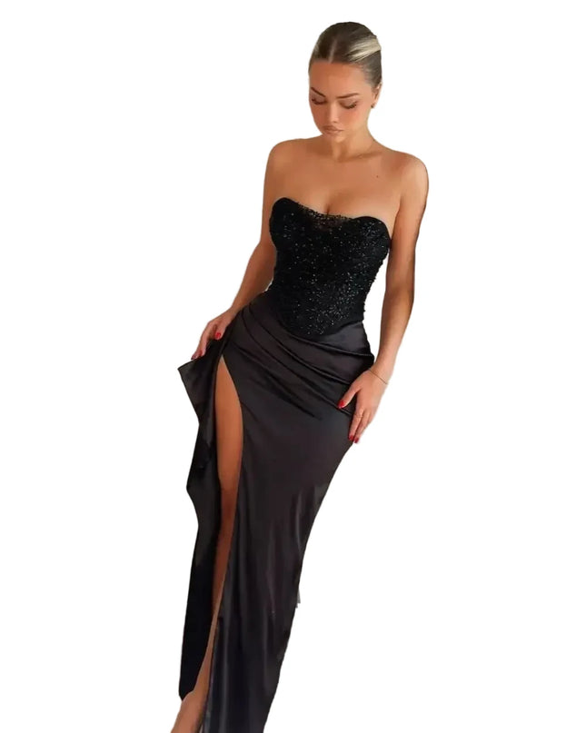 Sexy Hollow Out High-Waist Mini Dress