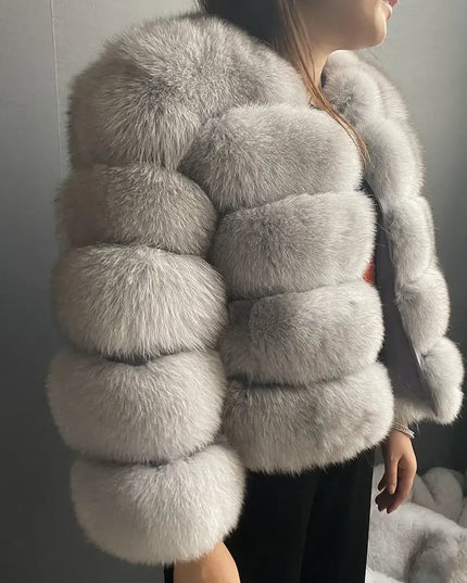 Winter Women's Cold Coat Top Fox Jackets For Women clothing Natural Real fox Fur Jacket Coats For Women Fur Jacket In Promotion