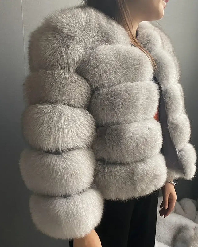 Winter Women's Cold Coat Top Fox Jackets For Women clothing Natural Real fox Fur Jacket Coats For Women Fur Jacket In Promotion