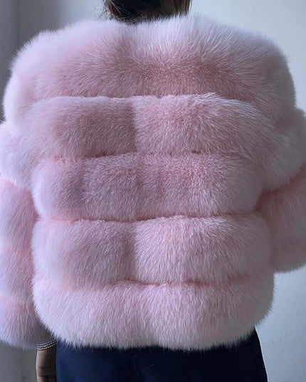 Winter Women's Cold Coat Top Fox Jackets For Women clothing Natural Real fox Fur Jacket Coats For Women Fur Jacket In Promotion