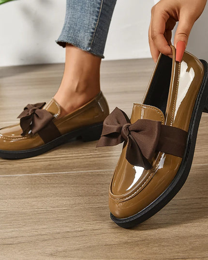 Bow Tie Loafers for Women - Stylish Daily Wear Shoes