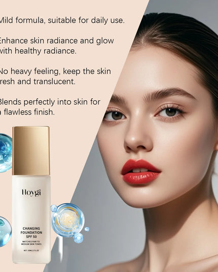 Light Moisturizing Foundation for Oily and Dry Skin | HOYGI