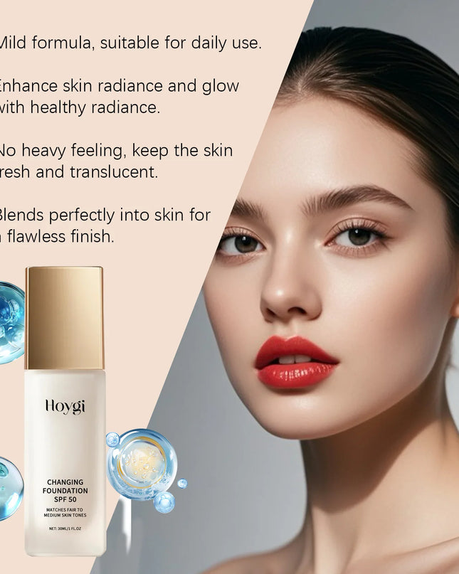 Light Moisturizing Foundation for Oily and Dry Skin | HOYGI