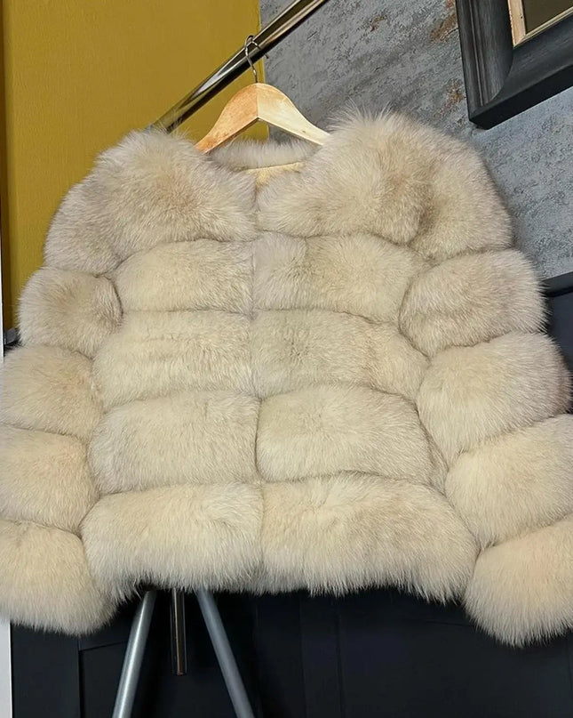 Winter Women's Cold Coat Top Fox Jackets For Women clothing Natural Real fox Fur Jacket Coats For Women Fur Jacket In Promotion