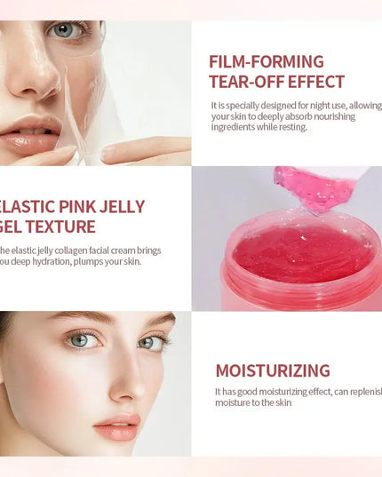 Collagen Jelly Cream – Hydrating & Firming Overnight Peel-Off Mask
