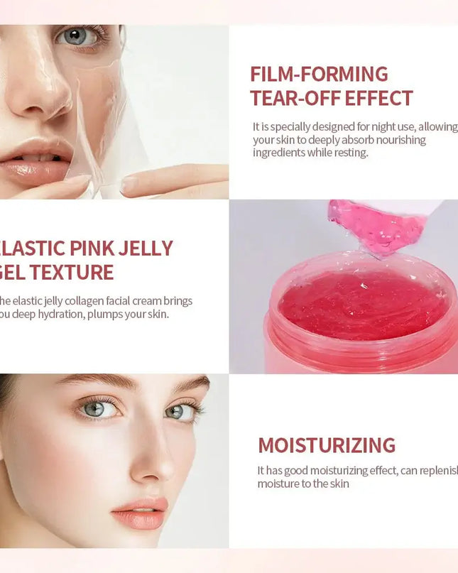 Collagen Jelly Cream – Hydrating & Firming Overnight Peel-Off Mask