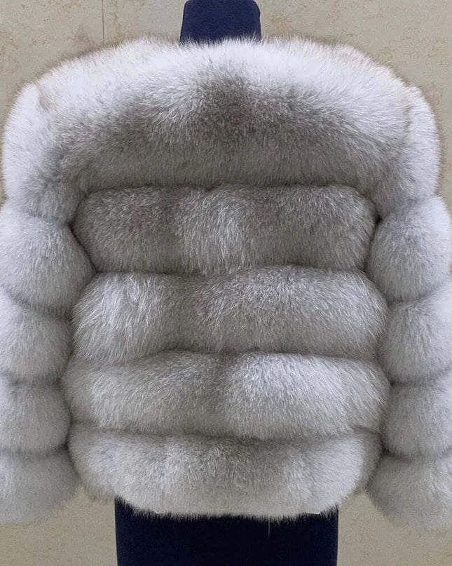 Winter Women's Cold Coat Top Fox Jackets For Women clothing Natural Real fox Fur Jacket Coats For Women Fur Jacket In Promotion