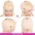 Blonde wig with measurements and Pretty Mama logo displayed.