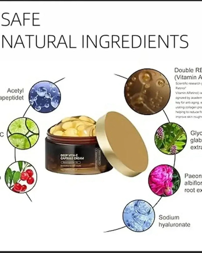 Vitamin C Glow Capsules – Hydrating & Brightening Face Moisturizer