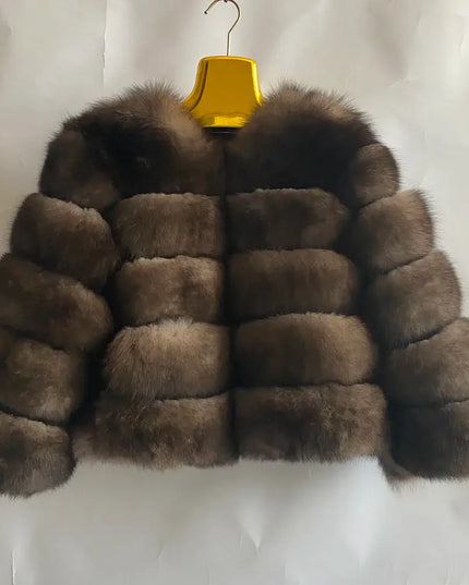 Winter Women's Cold Coat Top Fox Jackets For Women clothing Natural Real fox Fur Jacket Coats For Women Fur Jacket In Promotion