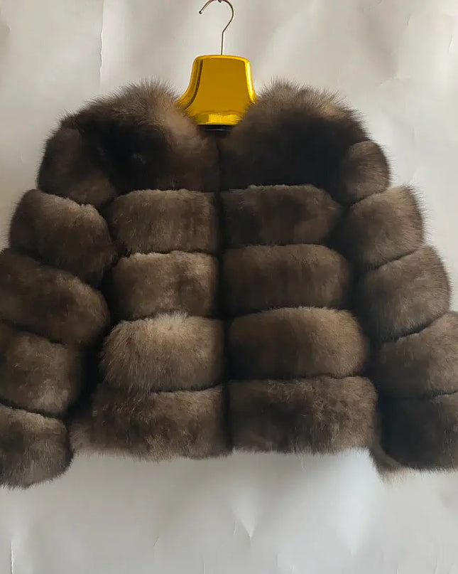 Winter Women's Cold Coat Top Fox Jackets For Women clothing Natural Real fox Fur Jacket Coats For Women Fur Jacket In Promotion