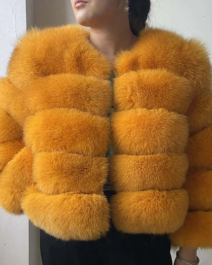 Winter Women's Cold Coat Top Fox Jackets For Women clothing Natural Real fox Fur Jacket Coats For Women Fur Jacket In Promotion