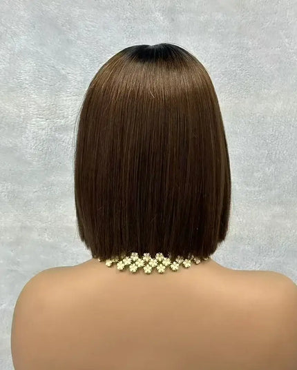 180 Density Human Hair Bob Wig - Pre Plucked Bob Wigs