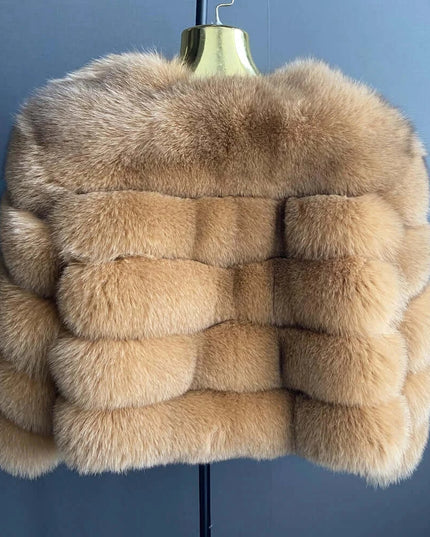 Winter Women's Cold Coat Top Fox Jackets For Women clothing Natural Real fox Fur Jacket Coats For Women Fur Jacket In Promotion