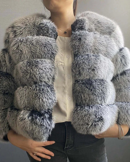 Winter Women's Cold Coat Top Fox Jackets For Women clothing Natural Real fox Fur Jacket Coats For Women Fur Jacket In Promotion