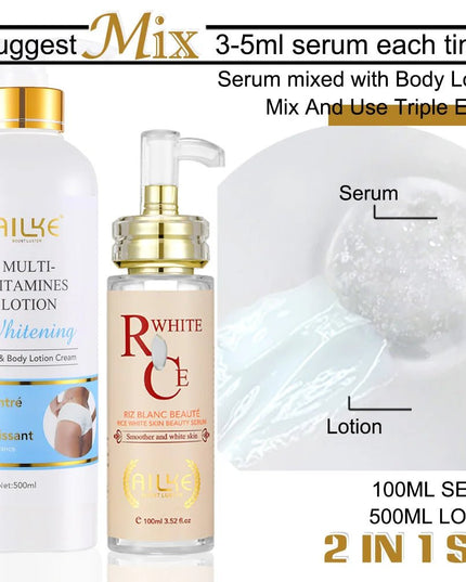 AILKE Whitening Body Lotion – Multi Vitamin Skin Brightening Set