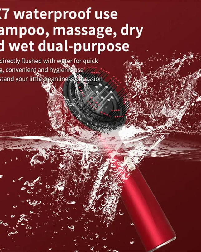 Electric Vibration Massage Comb Red Light Therapy Hair Growth Massage