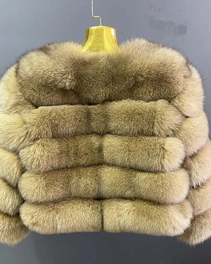 Winter Women's Cold Coat Top Fox Jackets For Women clothing Natural Real fox Fur Jacket Coats For Women Fur Jacket In Promotion