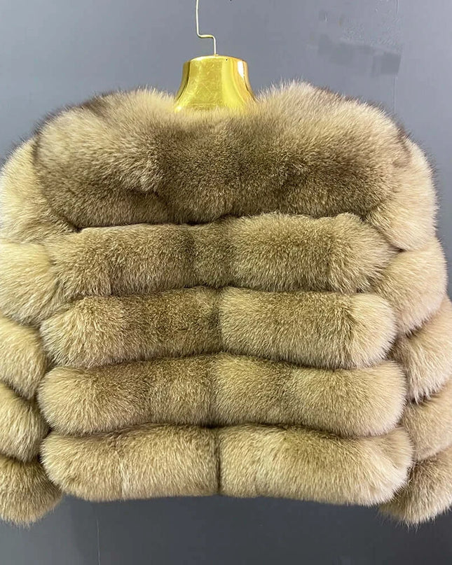 Winter Women's Cold Coat Top Fox Jackets For Women clothing Natural Real fox Fur Jacket Coats For Women Fur Jacket In Promotion