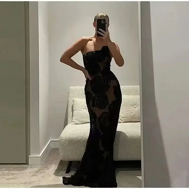 Oligai One Shoulder Elegant Dress - Stunning Party Wear 2024