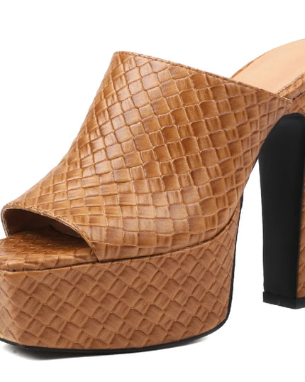 Sexy High Heels Platform Slides - Women Summer Mules 2023