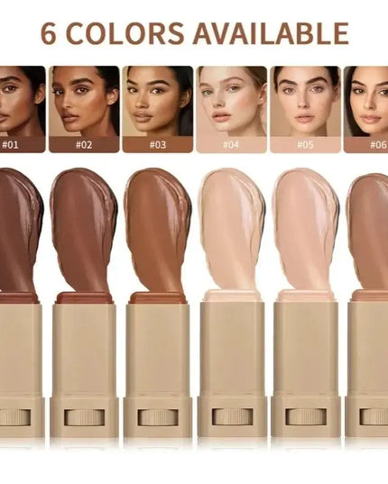 Skin Tint Foundation Stick hydrates and nourishes the skin while providing long-lasting,
