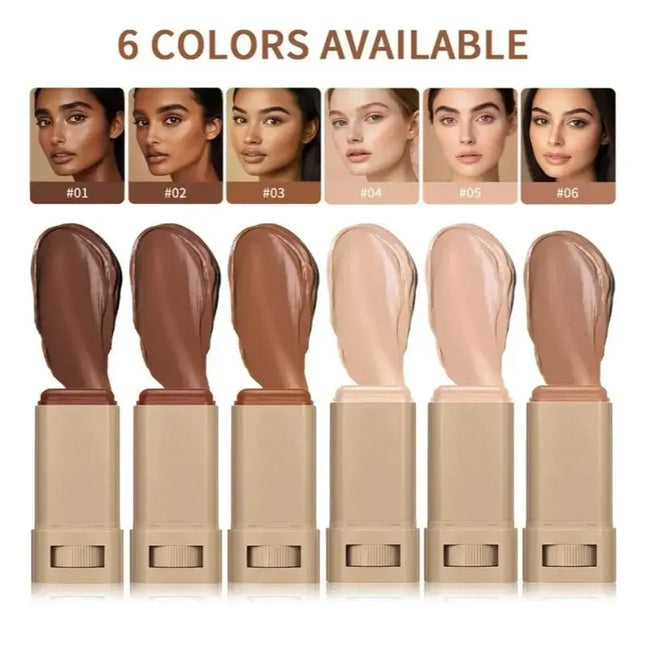 Skin Tint Foundation Stick hydrates and nourishes the skin while providing long-lasting,