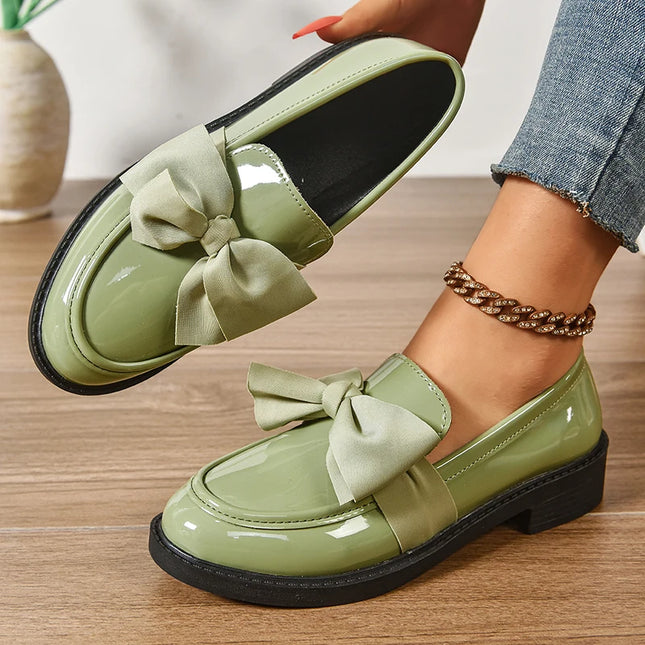 Bow Tie Loafers for Women - Stylish Daily Wear Shoes