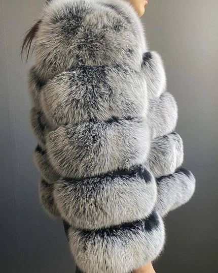 Winter Women's Cold Coat Top Fox Jackets For Women clothing Natural Real fox Fur Jacket Coats For Women Fur Jacket In Promotion