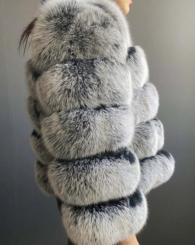 Winter Women's Cold Coat Top Fox Jackets For Women clothing Natural Real fox Fur Jacket Coats For Women Fur Jacket In Promotion