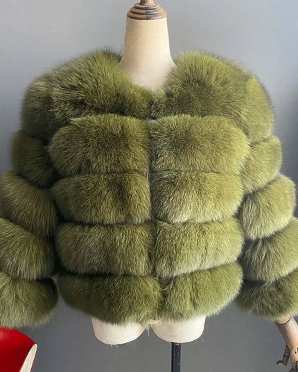 Winter Women's Cold Coat Top Fox Jackets For Women clothing Natural Real fox Fur Jacket Coats For Women Fur Jacket In Promotion