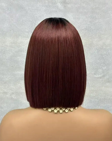 180 Density Human Hair Bob Wig - Pre Plucked Bob Wigs