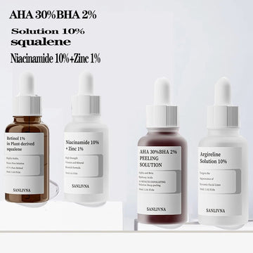 Exfoliating Face Serum – 10% Salicylic Acid, Niacinamide + Zinc, Hexapeptide for Moisturizing & Smoothing