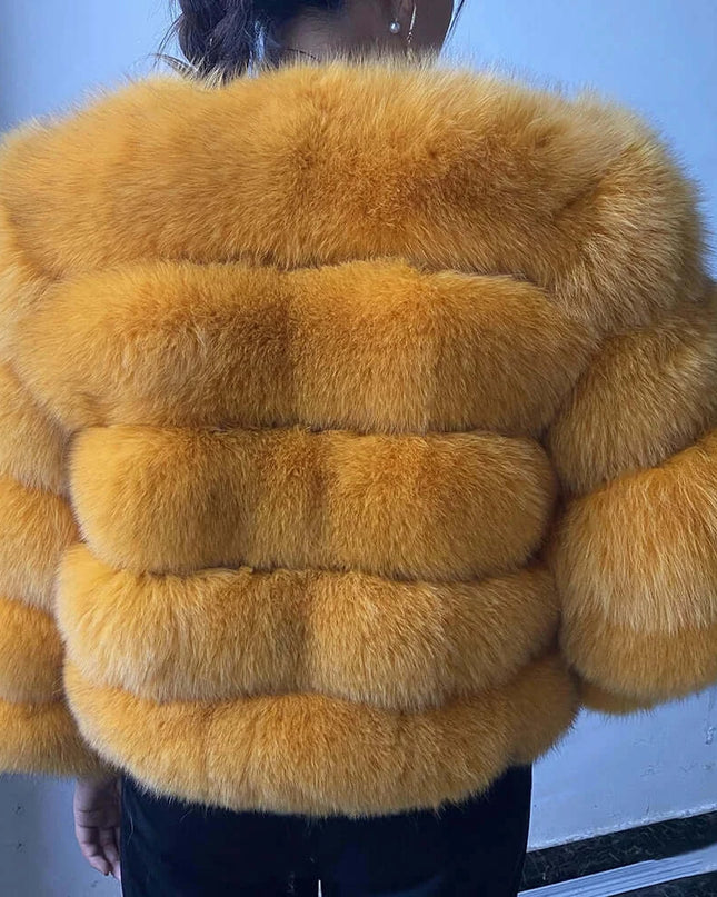 Winter Women's Cold Coat Top Fox Jackets For Women clothing Natural Real fox Fur Jacket Coats For Women Fur Jacket In Promotion