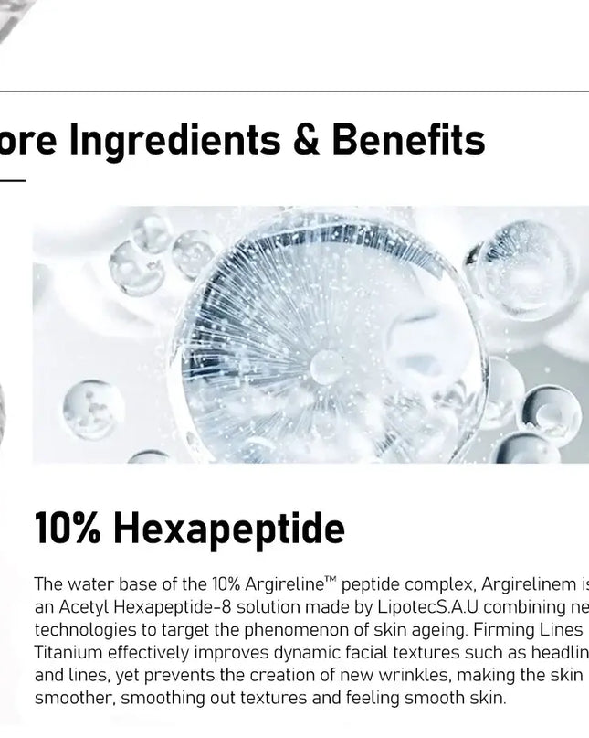 Exfoliating Face Serum – 10% Salicylic Acid, Niacinamide + Zinc, Hexapeptide for Moisturizing & Smoothing