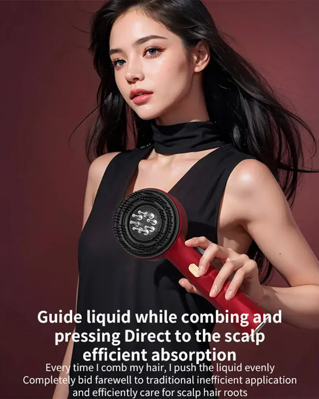 Electric Vibration Massage Comb Red Light Therapy Hair Growth Massage