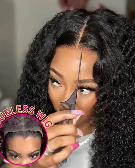 Natural Black Deep Wave Lace Front Wig | 100% Human Hair