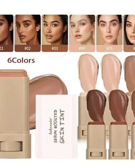 Skin Tint Foundation Stick hydrates and nourishes the skin while providing long-lasting,