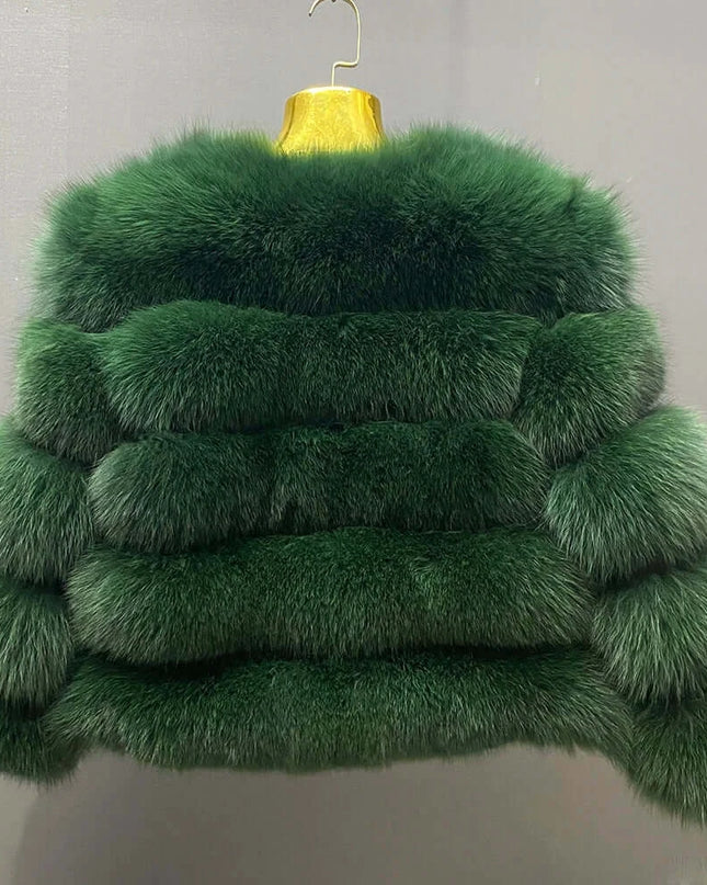 Winter Women's Cold Coat Top Fox Jackets For Women clothing Natural Real fox Fur Jacket Coats For Women Fur Jacket In Promotion