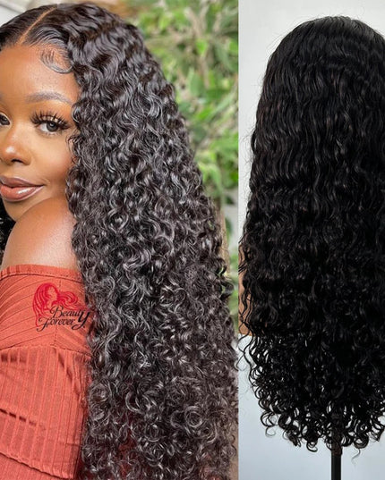Curly Virgin Human Hair Lace Wig - 250% Density HD Lace