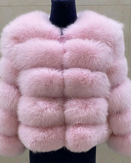 Winter Women's Cold Coat Top Fox Jackets For Women clothing Natural Real fox Fur Jacket Coats For Women Fur Jacket In Promotion