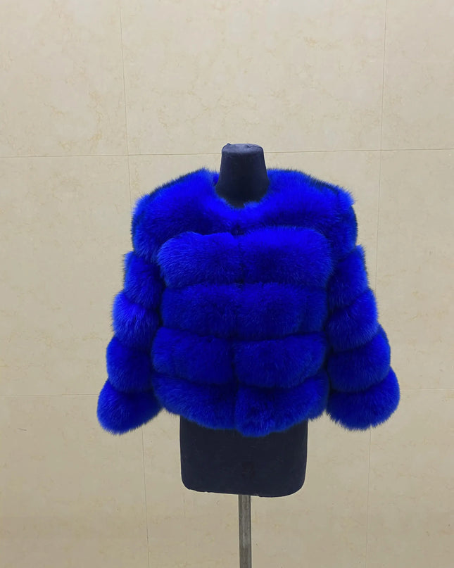 Winter Women's Cold Coat Top Fox Jackets For Women clothing Natural Real fox Fur Jacket Coats For Women Fur Jacket In Promotion