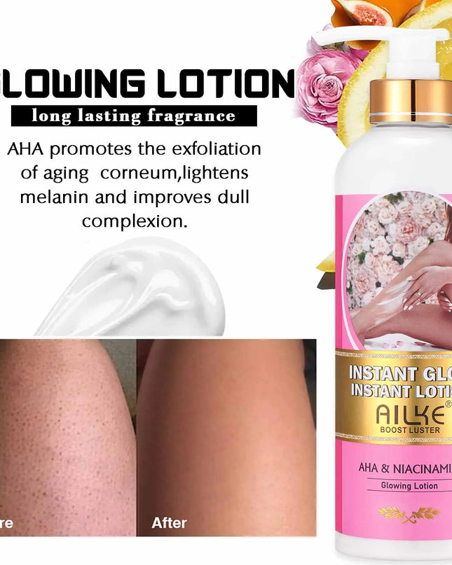 AILKE OEM Smooth Brightening AHA Dark Spots Removal, Skin Whitening Anti Wrinkle Skin Care Set