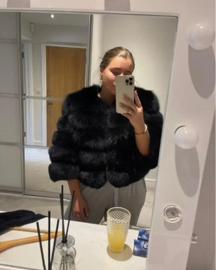 Winter Women's Cold Coat Top Fox Jackets For Women clothing Natural Real fox Fur Jacket Coats For Women Fur Jacket In Promotion