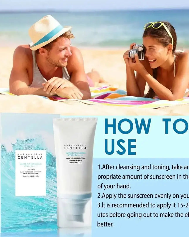 50+ Facial Sunscreen Centella Protector Solar Sunblock Skin Whitening