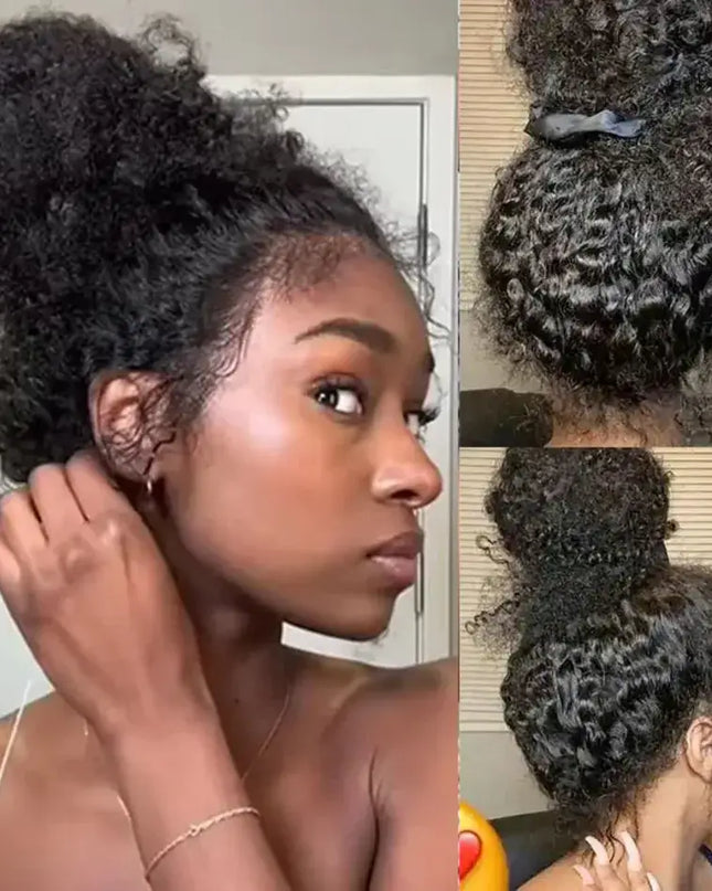 360 HD Deep Wave Full Lace Wig – Pre-Plucked Curly Human Hair Wig for Black Women