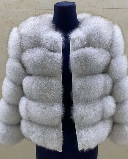 Winter Women's Cold Coat Top Fox Jackets For Women clothing Natural Real fox Fur Jacket Coats For Women Fur Jacket In Promotion