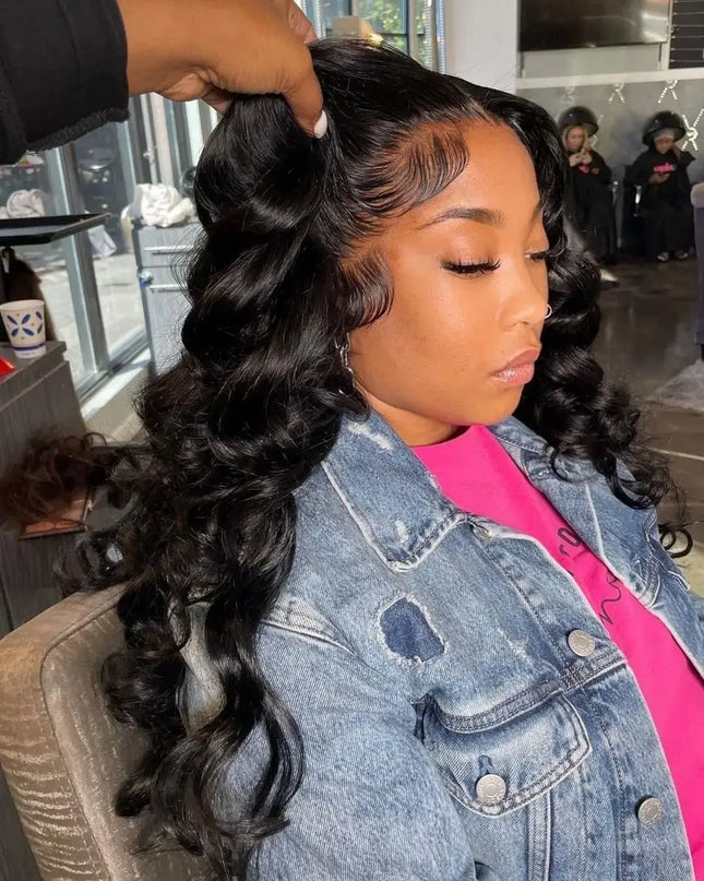 40 Inch Loose Deep Wave HD Lace Front Wig 13x6 Brazilian Curly Human Hair Wig for Women