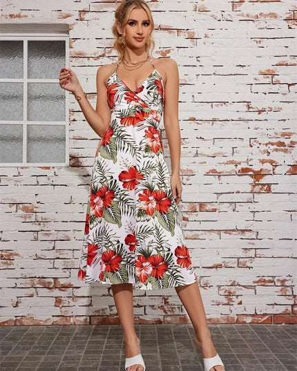 Women's Summer Strapless Halter Dress