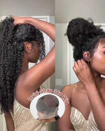 360 HD Deep Wave Full Lace Wig – Pre-Plucked Curly Human Hair Wig for Black Women